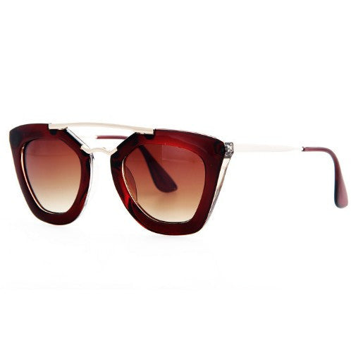 Metal Temple Vintage Design Sun Glasses